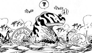 One Pieceが大好きな神木 スーパーカミキカンデ 最初にカームベルト入っちゃった時と魚人島のとこ この海王類たちは全く同じキャラクターだと思いますか それとも種類が同じっていうことですかね 前者のような気がするけど
