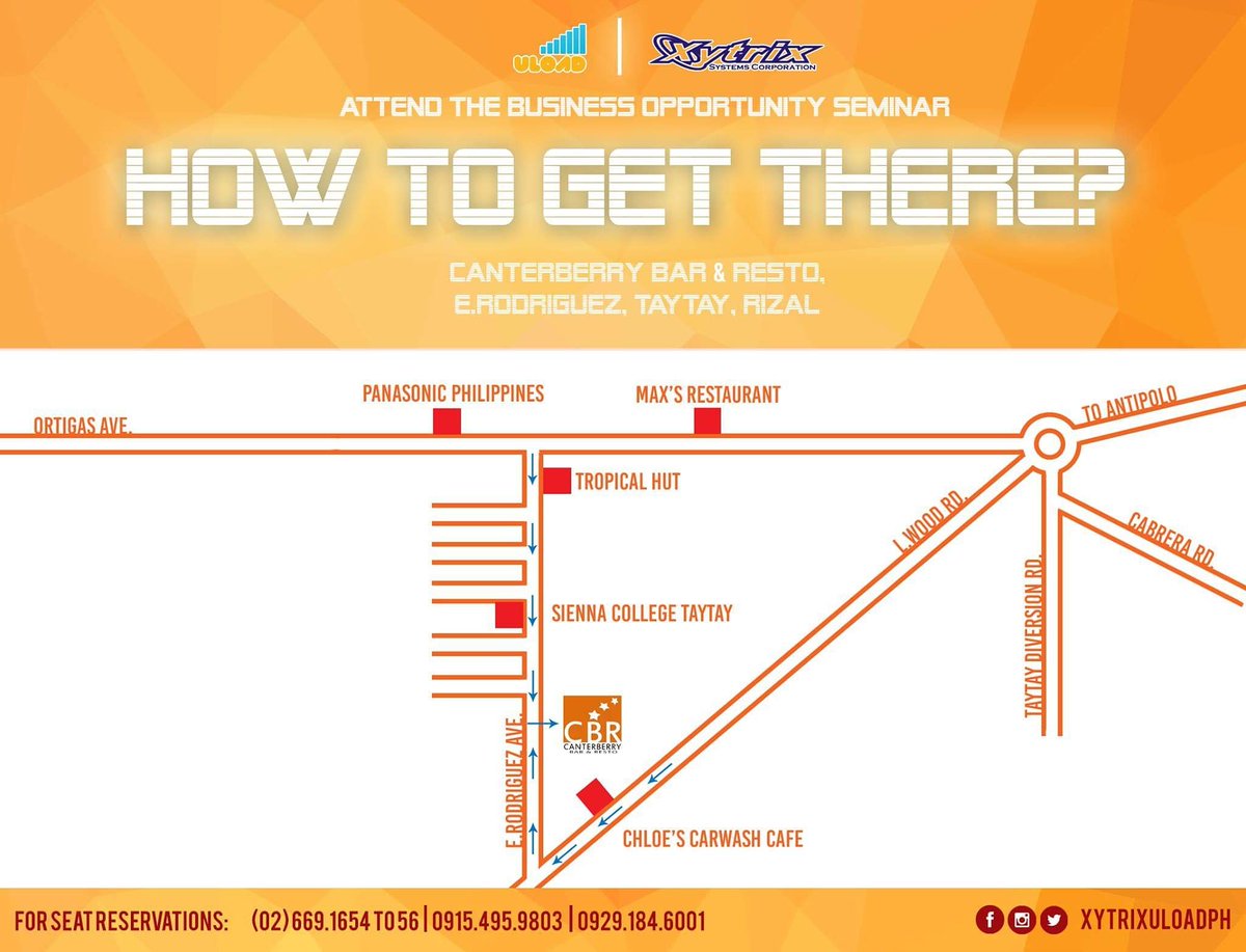 XytrixUloadPH's tweet image. See you at the ULOAD BUSINESS OPPORTUNITY SEMINAR this Saturday. Don&apos;t get lost! 😉

#xytrixuloadph #beyourownbosswithuload #uload