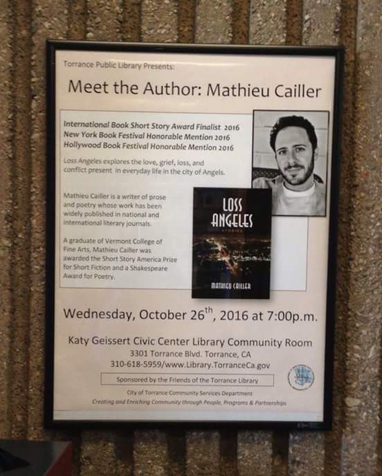 sandpiper_books's tweet photo. Visit our table with #Author #MathieuCailler book #LossAngeles tonight at #TorranceLibrary 7pm #booksigning @writesfromla @DailyBreezeNews https://t.co/Sl33mGCa3V