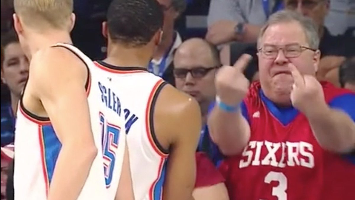 Deadspin's tweet photo. Your dad is having a great time at the Sixers game: https://t.co/dSLWzkpZlx https://t.co/LNADJRHu57