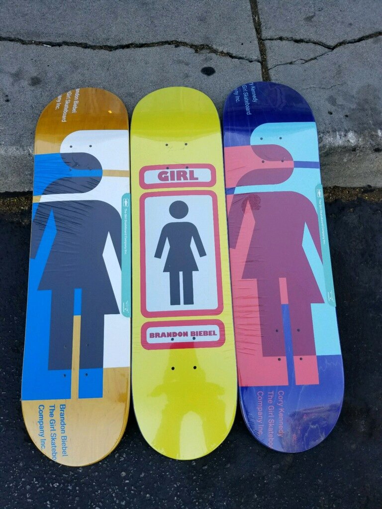 VSkateAndSurf's tweet photo. A couple more from Girl Skateboards. Here's Brandon Biebel and Cory Kennedy's models. https://t.co/5rCxPOBB4g