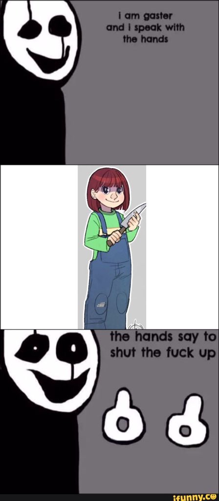 asriel_Good's tweet photo. *The adventures of Chara and Gaster https://t.co/ye6uVHH6oY