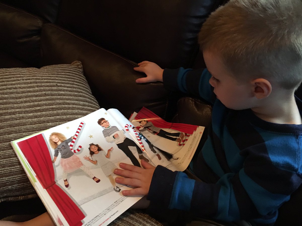 PrintwithRyan's tweet photo. Because no kid wants to tear up an iPad to look through the @Target holiday catalog. Choose print. It works. https://t.co/YoNw0Yw83a