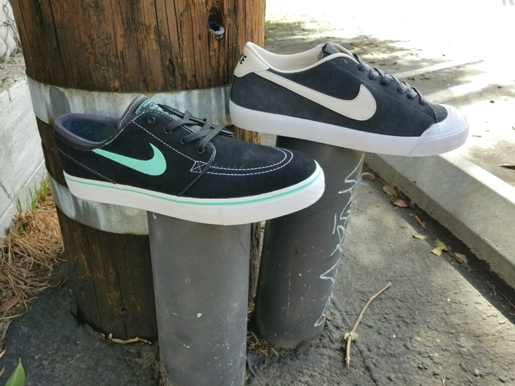 VSkateAndSurf's tweet photo. New Nike SB Janoski in black/green glow and All Court CK in Anthracite/Phantom! https://t.co/IELKodMBTK