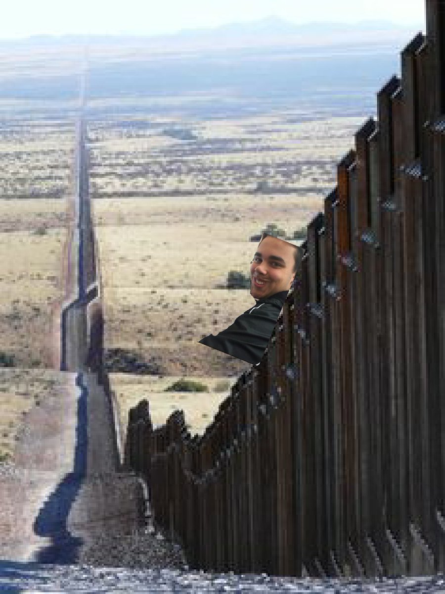 Tr3Ballers's tweet photo. Some people question Anthony's athletic ability. We don't, how else would he be here @Loveland_TBB ? #60daysofroasts #mexicanborder https://t.co/kfqgqXguKS