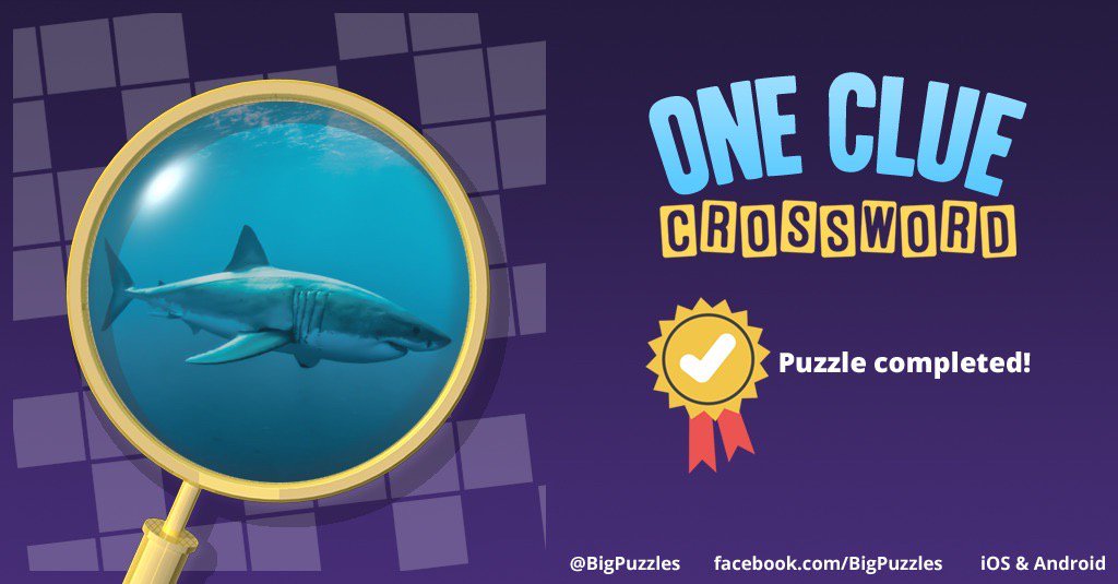 MrsWardien's tweet photo. I completed a puzzle in One Clue Crossword. Play now for free!
https://t.co/sEBf1Mde3l #OneClueCrossword https://t.co/gbAiP7ao9i
