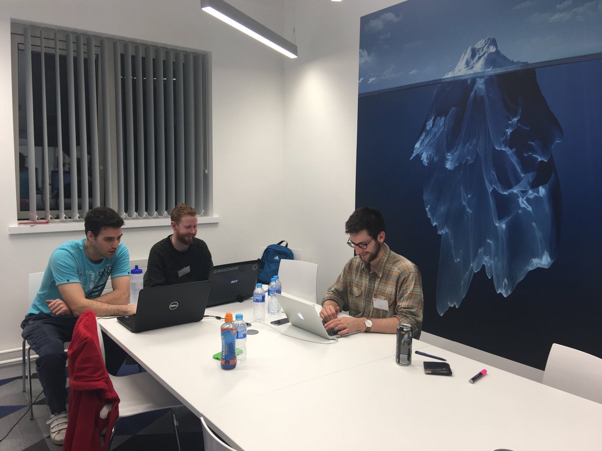 QUBEEECS's tweet photo. 2am &amp; we are all still up for the challenge @AllstateNI #AllstateDataHack in #CSB @QueensUBelfast Keep the coffee coming https://t.co/EtUiu97p5L