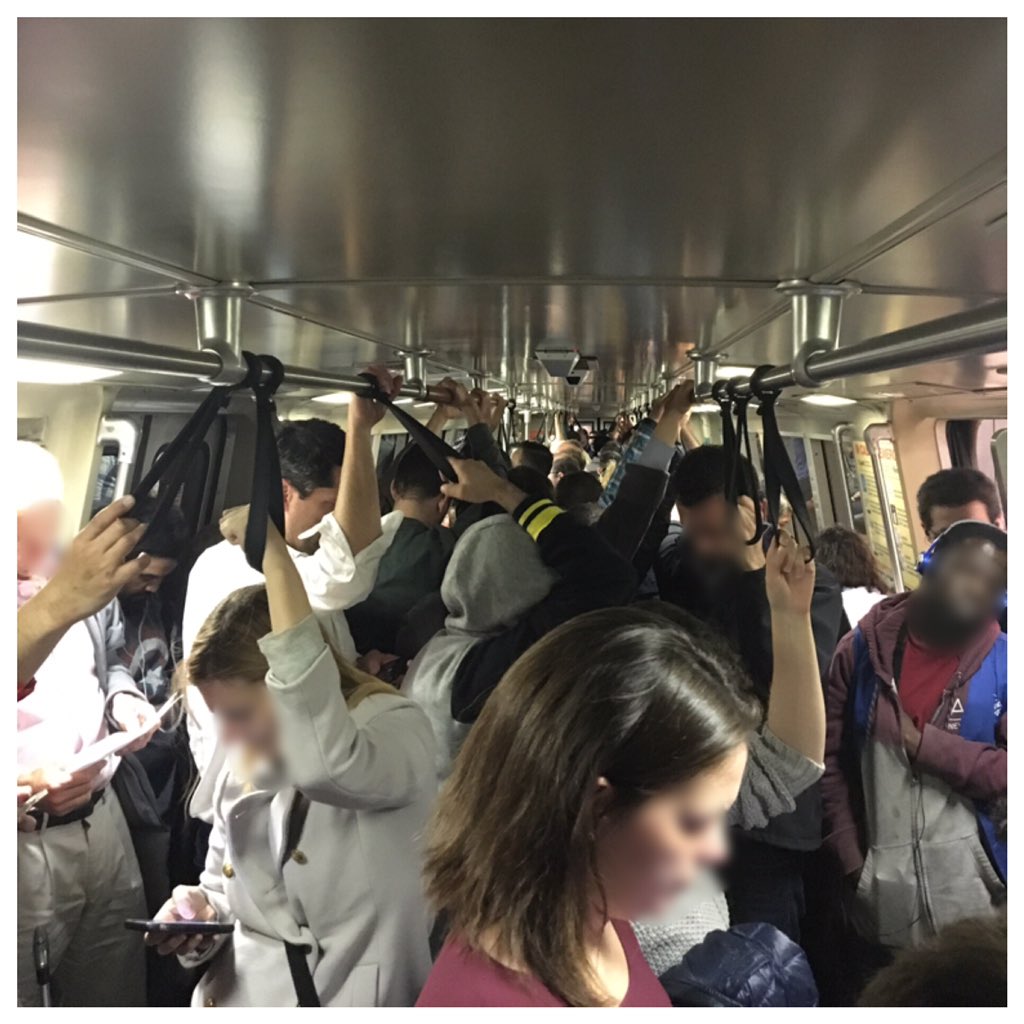 BARTlifeMusings's tweet photo. When you board the train... and it already looks like this. 😫#thisisourreality #BARTbullshit #BARTshade #killmenow #pleaseweardeodorant https://t.co/pcSYIRg6h0