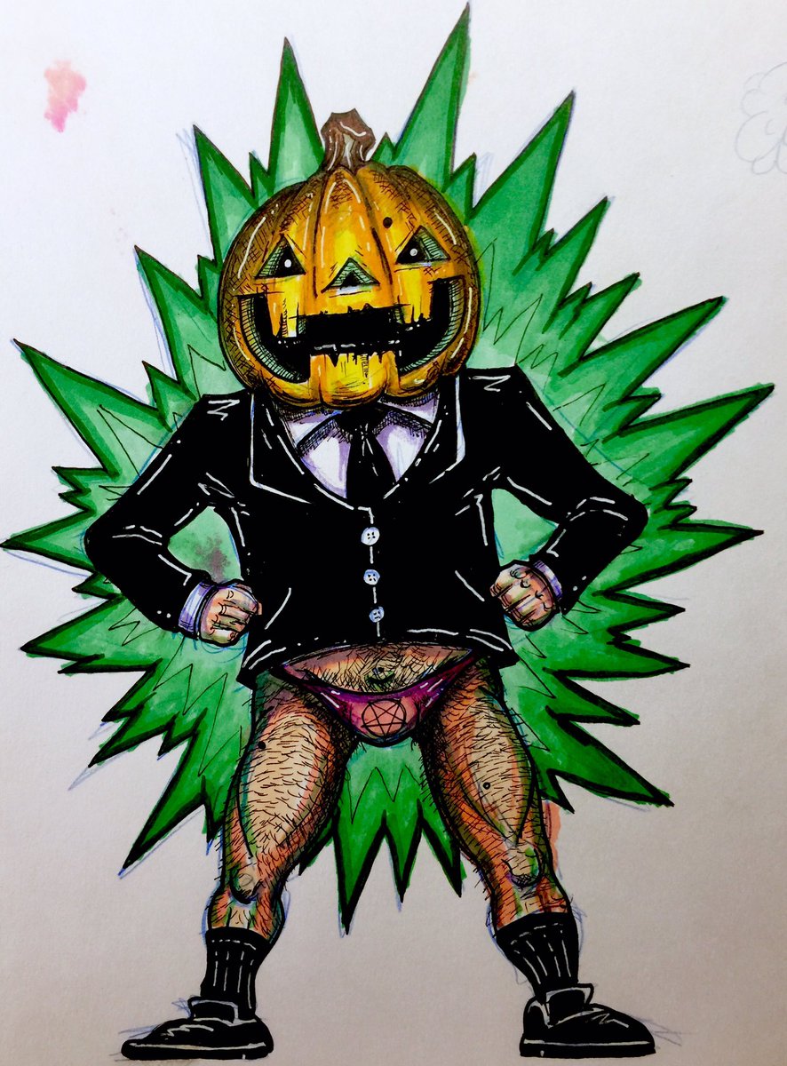 Matthew_Heck13's tweet photo. Season of The Bad Guys Club, Day 26 - Wedgy Boy #badguysclub #seasonofthebadguysclub #art #illustration #doomhead #bonepumpkin #halloween https://t.co/PuCMlw2v6V