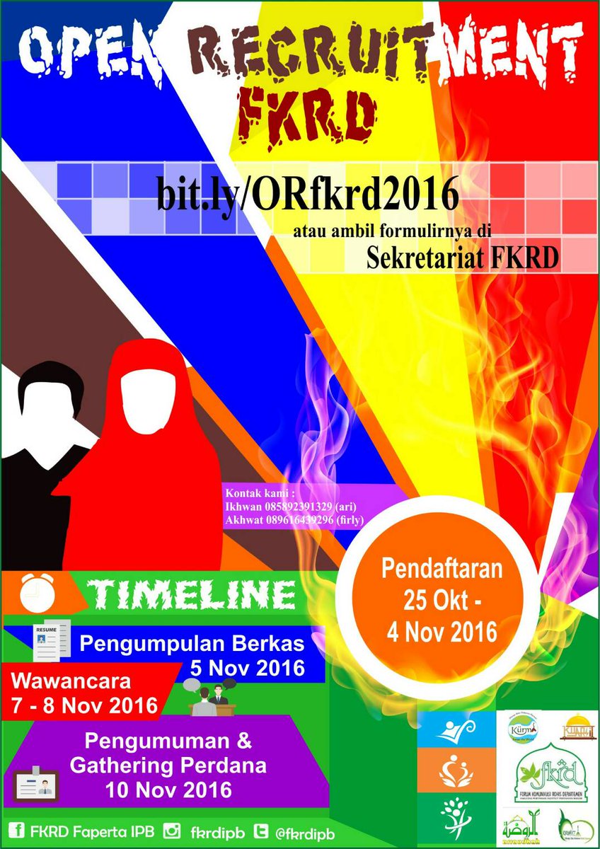 fkrdipb's tweet photo. [OPEN RECRUITMENT]
Sudah siapkah dirimu untuk menjadi penggerak syiar Islam di Faperta? https://t.co/MrJSmOhLOI
