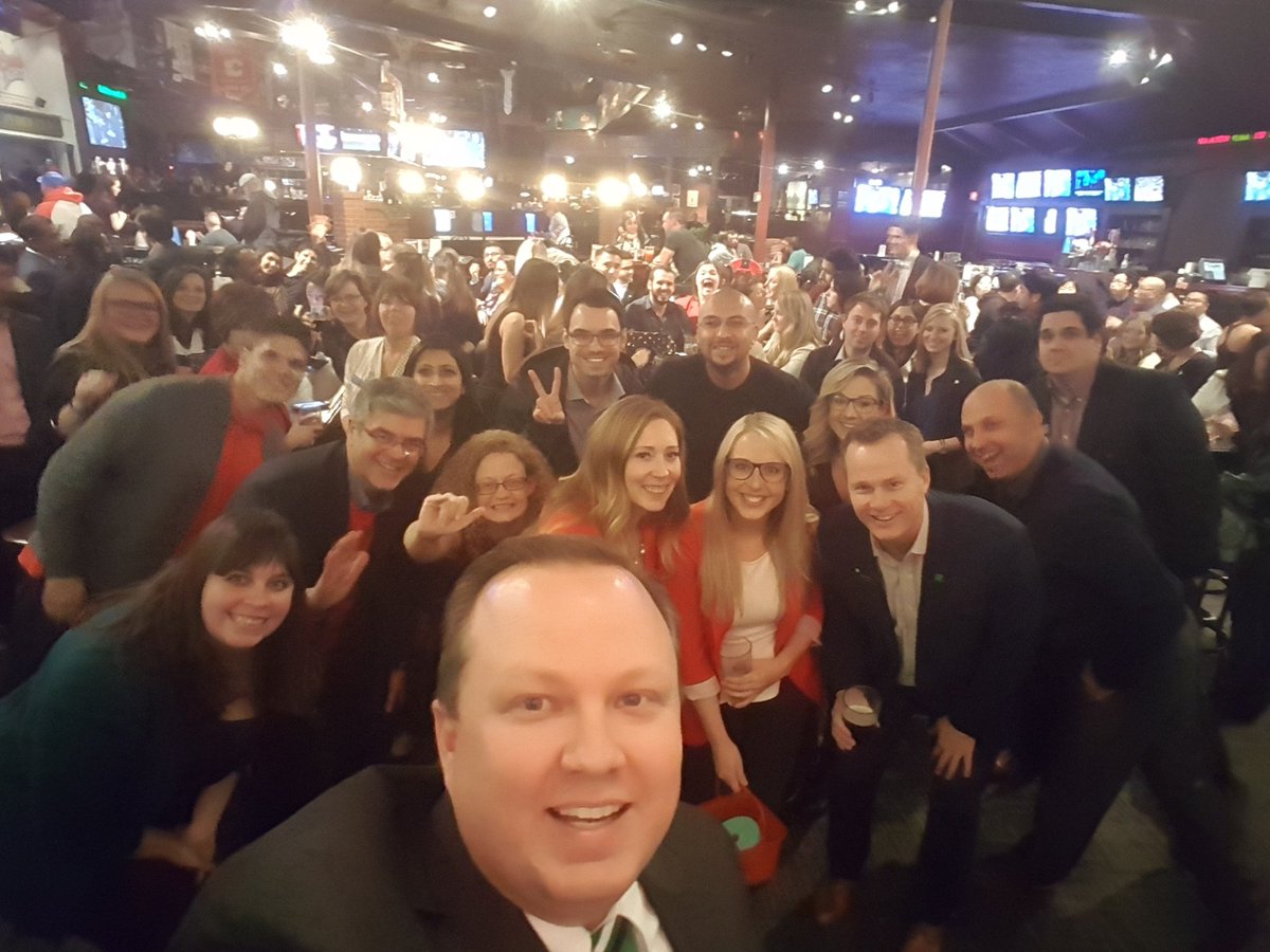RussAnderson99's tweet photo. #PrairieGenNext in YYC!  This group is awesome.  Best turnout ever! #United #TDUnitedWings @BrianGervais_TD @Lcolangelo_TD @DerekTurner_TD https://t.co/REbyY8ikRD