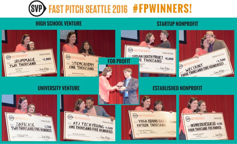 SVPFastPitch's tweet photo. Let's Applaud @SVPFastPitch 2016 #FPWinners who wowed the audience with their ideas and perfect pitches! https://t.co/DDilLG8nZQ https://t.co/snKr9y388i