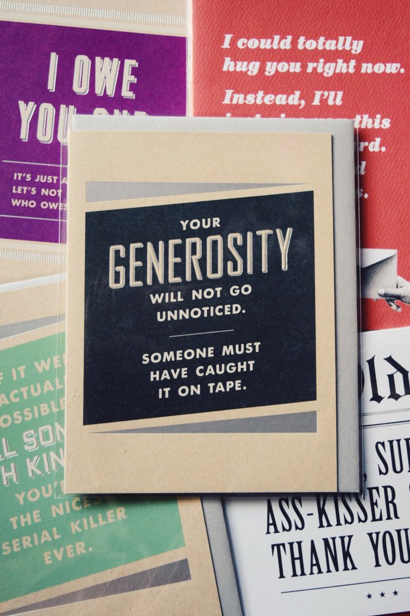 oldtomfoolery's tweet photo. Big thanks to @WanderdustTweet for the nice post about using our cards to give at work to improve office morale! 👍 #writemore #greetingcards https://t.co/fZytgeqKQL