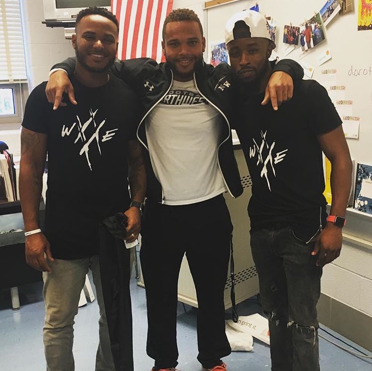 Leejrunstuck's tweet photo. We tore down @NWHSfootball JV team. Thanks coach Pleasant for the platform. #ThinkWE TOUR continues https://t.co/7yFiOozXIb