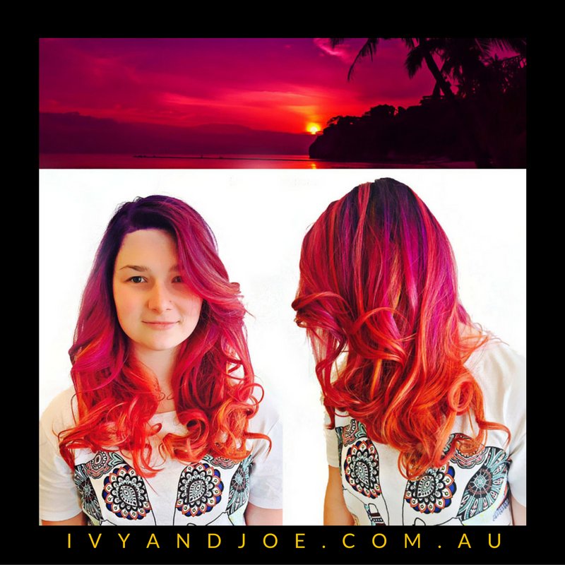 ivyandjoe's tweet photo. Throwback Thursday at #IvyandJoe
#VividHair #SunsetInspired https://t.co/6U5tiaFoks
