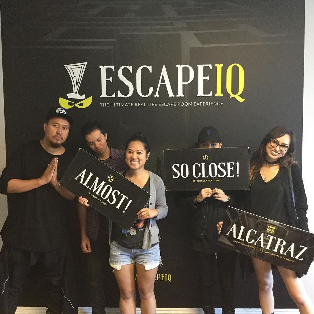EscapeIQ's tweet photo. SO CLOSE!! #artsdistrictla #dtla #LA #escaperoomla #weekend #escaperoom #escapeiq #thingstodoinla https://t.co/OKU2koK1AD