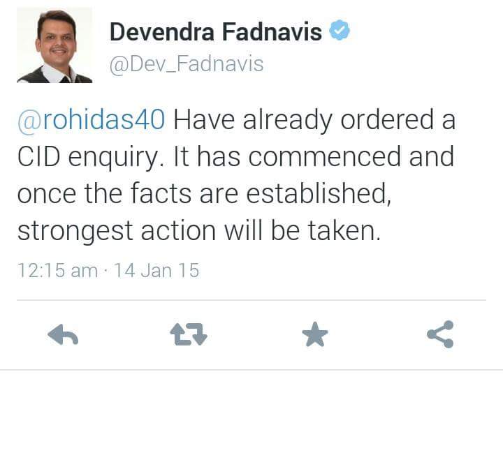 #JusticeForJawan <a href="/Dev_Fadnavis/">Devendra Fadnavis</a> सर आपण <a href="/rohidas40/">Rohidas Bansode</a>यांच्यासाठी CIDसाठीचा मागे हा ट्विट केलेला,पण योग्य तपास होत नसल्याने मागणी CBI तपासाची आहे!