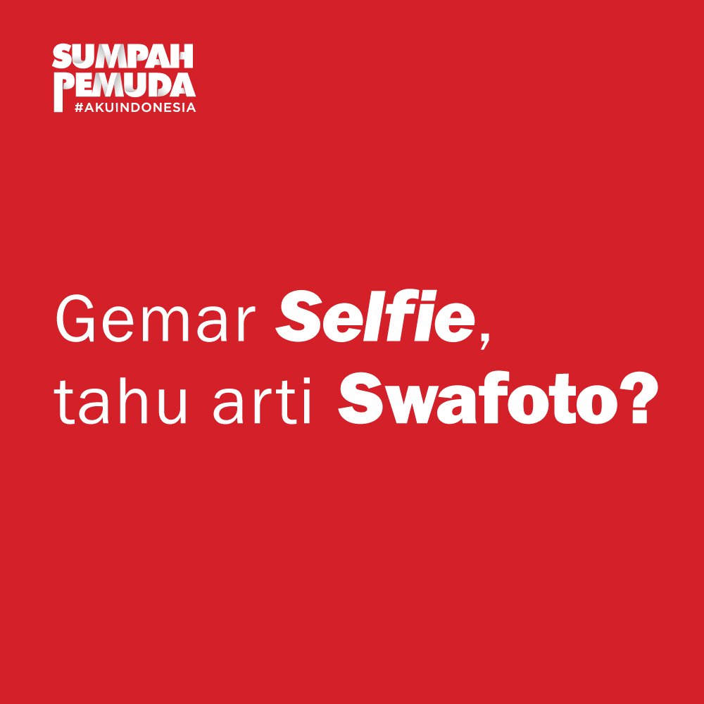 "<a href="/KompasKampus/">Kompas Kampus</a>: RT <a href="/KompasData/">Kompas Data</a>: Lebih sering bilang selfie atau swafoto? Ada yang tahu arti swafoto? #AkuIndonesia