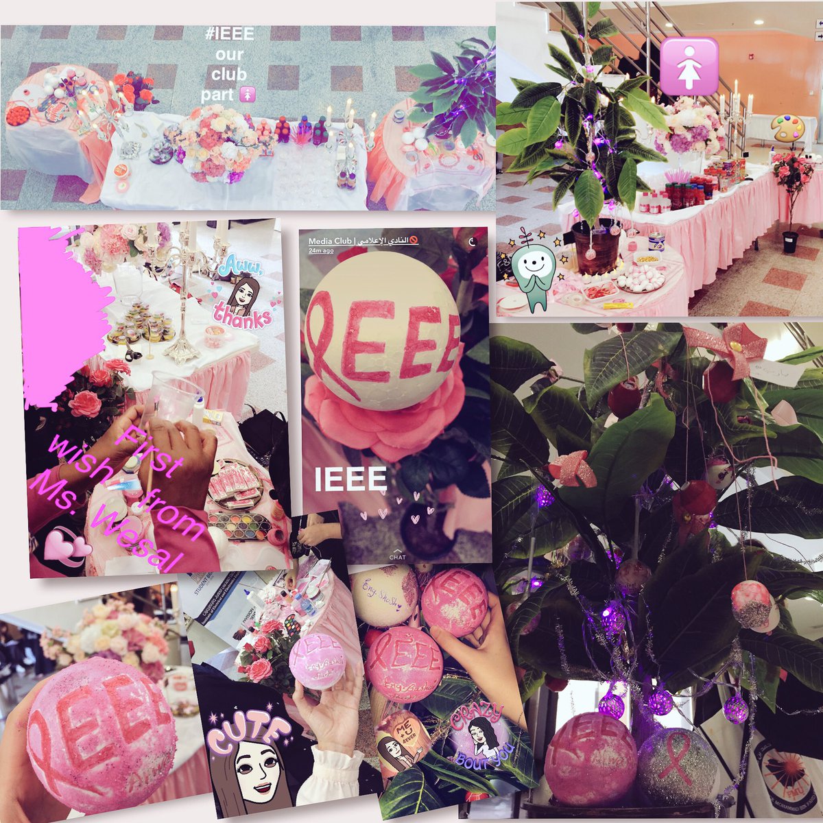 ArwaAlromaih's tweet photo. Thank you all for coming to the IEEE 🚺 booth and support Pink day 💞
#IEEE
#PMUer #BreastCancerAwarenessMonth
#Pink_PMU
#Pink_Month https://t.co/CCxkDeWaYg