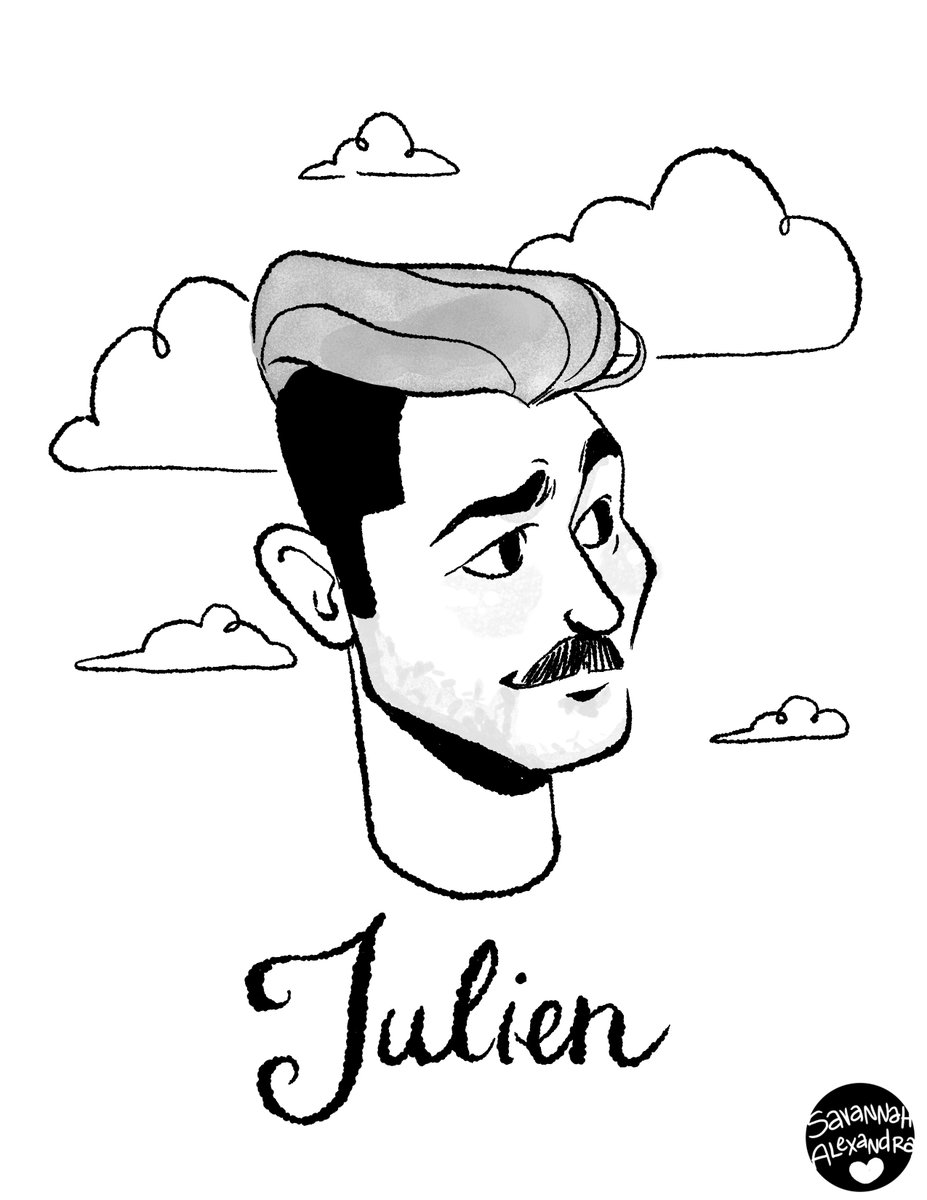 @Jenna_Marbles @JulienSolomita Im sorry you guys got in a car accident! I drew you two for #inktober to cheer you up! 