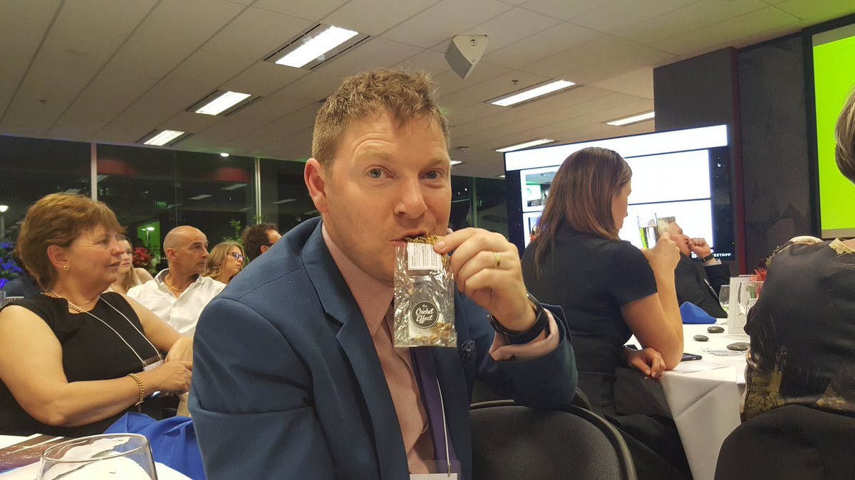 #GCLaunchpad Vegan eating crickets. Tastes like chocolate. <a href="/CricketEffect/">The Cricket Effect</a>