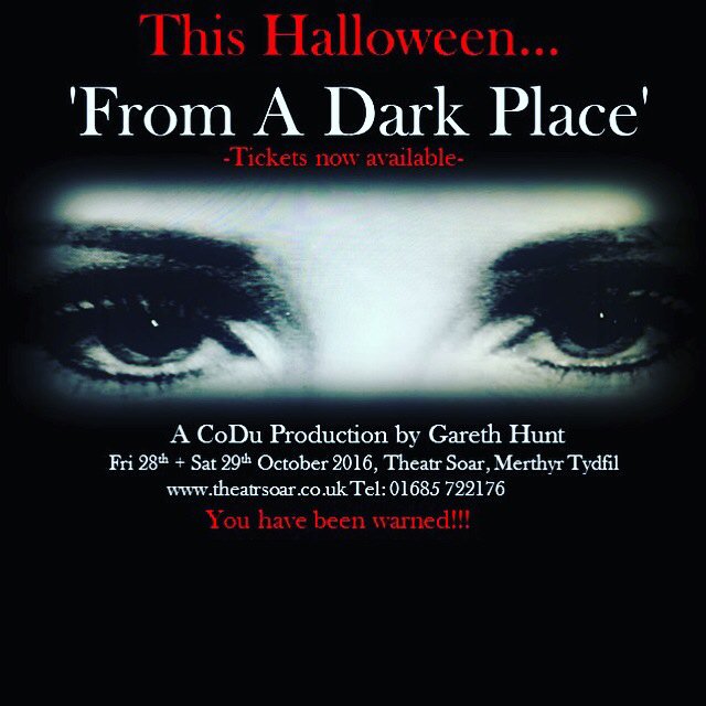 justinejones1's tweet image. From A Dark Place 1 day to go!! #actress #play #theatre #production #halloween #love #Retweet