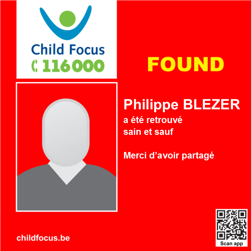 ChildFocusFR's tweet photo. Philippe #BLEZER a été retrouvé sain et sauf. Un tout grand merci à vous d'avoir partagé l'avis de disparition. https://t.co/DeYsfr7JC2