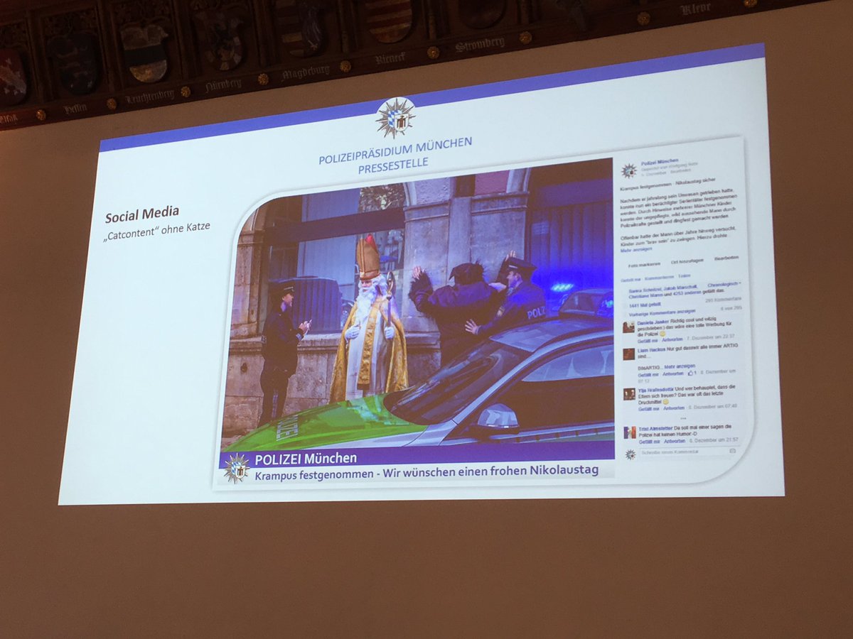 gudruncita's tweet photo. Die @PolizeiMuenchen: #Catcontant ohne Katze 🐱 🐱 #ogtm16 #Unterhaltung https://t.co/oNlaQzR1SO