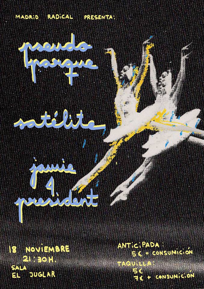 madrid_radical's tweet image. cartel chuli piruli de #LaraAmat para el próximo concierto con #Pseudoparque #Satélite y #Jamie4President VIERNES 18/11 en @SalaJuglar viva!