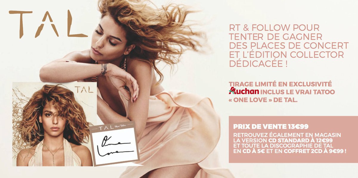 AUCHAN_France's tweet photo. #JeuConcours spécial @TalOfficial ! Pour tenter votre chance rien de plus simple : RT ce tweet et suivez-nous ! 🍀 😜 https://t.co/5SszCoccew