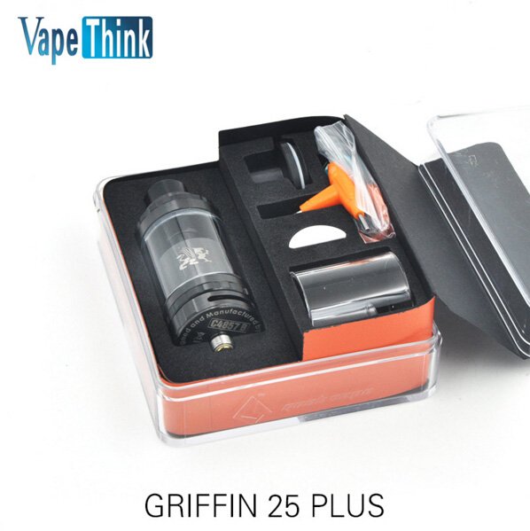 VapeThink's tweet image. Original GeekVape Griffin 25 Plus RTA 5ml Build Deck Tank  : aliexpress.com/store/product/…
#vaping #vapethink #ecigarettes