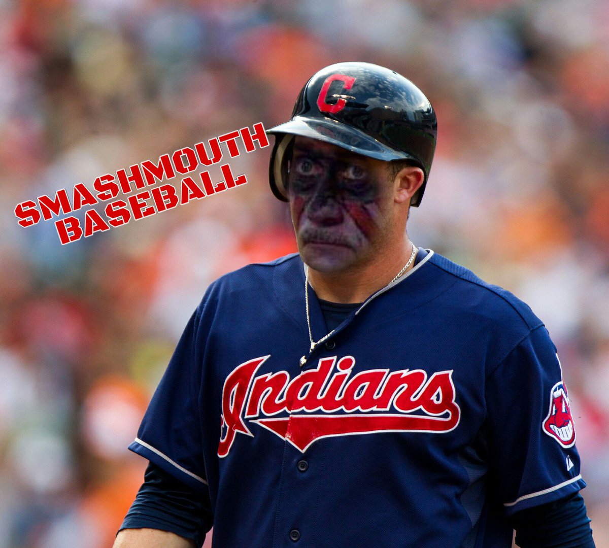 SMSports16's tweet photo. #Cubs split the 1st 2 on the road. #indians fall 5-1 #WorldSeries 
#sadChiefWahoo https://t.co/ECnfw5MrgR