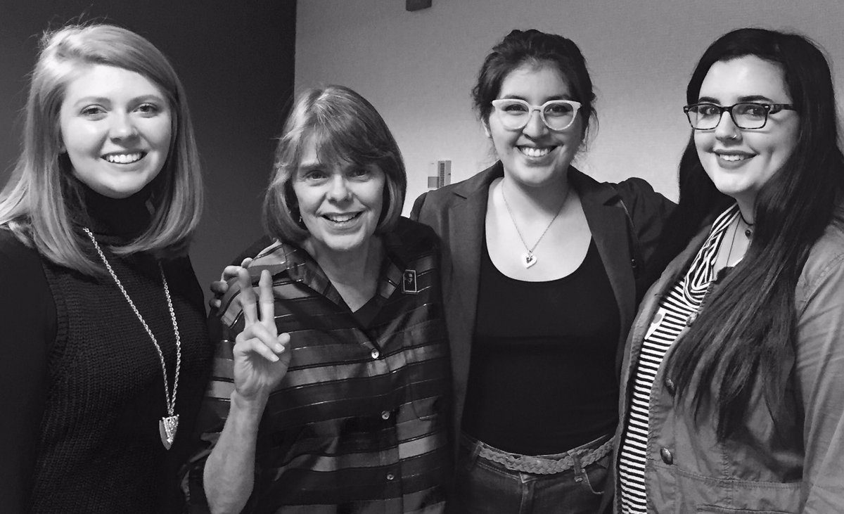 anwhittington96's tweet photo. "Be yourself with a little bit of courage," Mary Beth Tinker said, First Amendment activist and keynote speaker at #SCJATL16 https://t.co/q7kufIXKo7