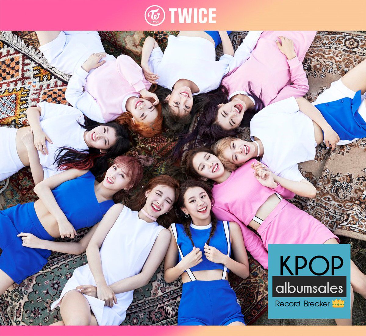 GlobalKAS's tweet photo. 👑 KAS Certified Record-breaker: TWICE 'Twicecoaster - Lane 1' (161024-27 14:00 KST) https://t.co/0MG4O6aX0V