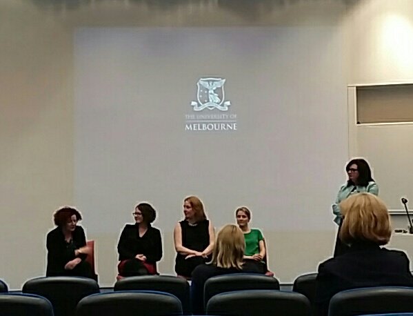 champagnesci's tweet photo. Discussion panel with @MargaretSheil @DrKatHolt @FreyaFowkes and @AliciaOshlack #WomenInSTEM #sweet2016 #womeninscience #rolemodels #leaders https://t.co/xDSeDr7r2m