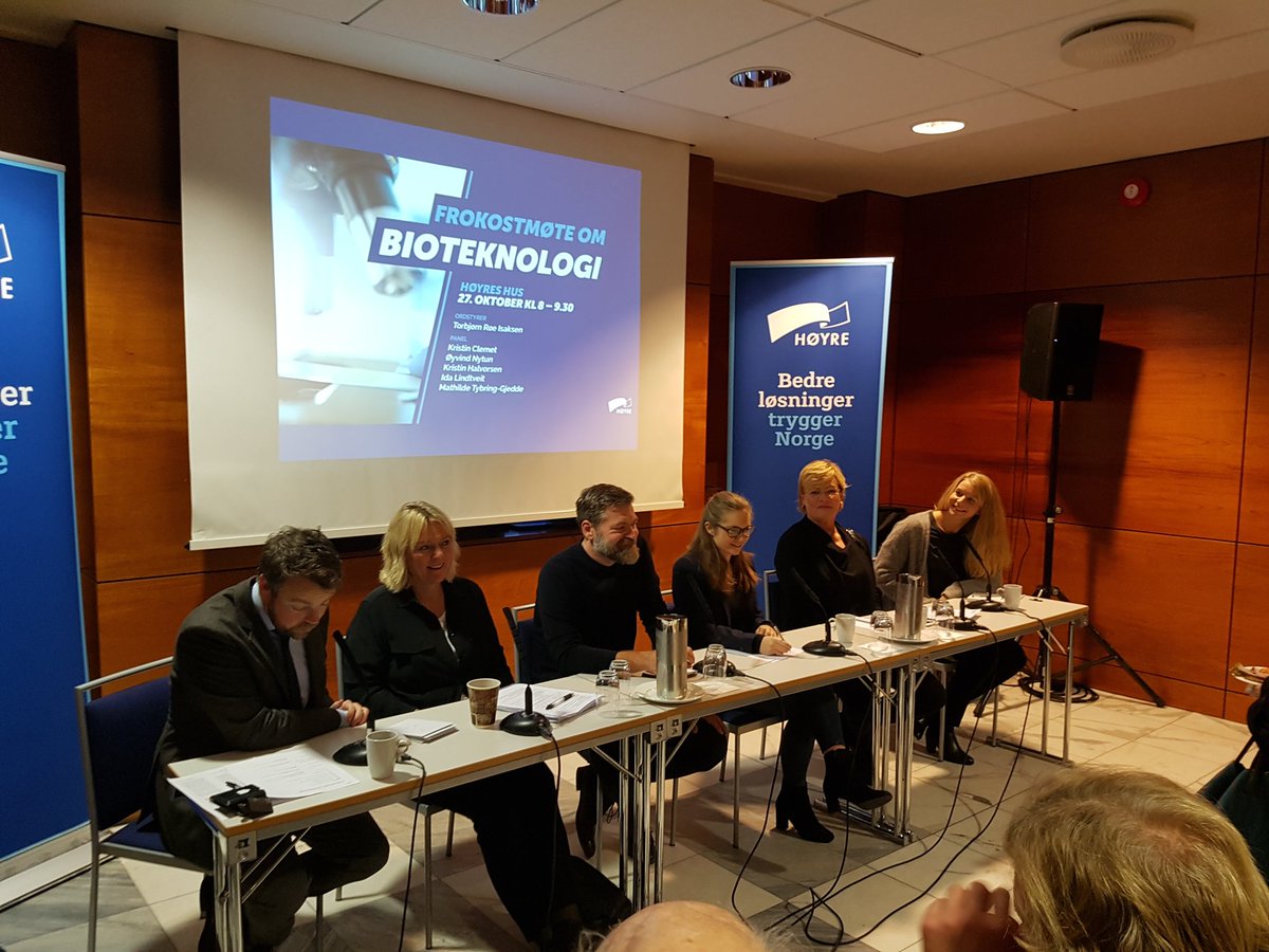 KnutOppegaard's tweet photo. På frokostmøte om bioteknologi i regi av Høyres programkomité @Hoyre https://t.co/HqBNqHkH0x