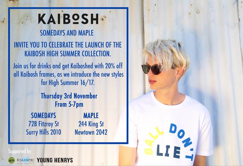 softer_volumes's tweet photo. Celebrate the new season of @KaiboshCo next week at @somedays_store and #MapleStore. #style #sydney https://t.co/kIH9p6CoFF