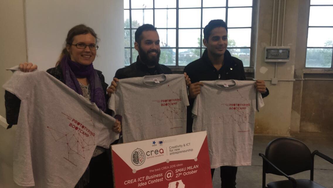 CreaAcademy's tweet photo. The winners from the Prototyping bootcamp! #CREA2016 https://t.co/dM598VZRhT