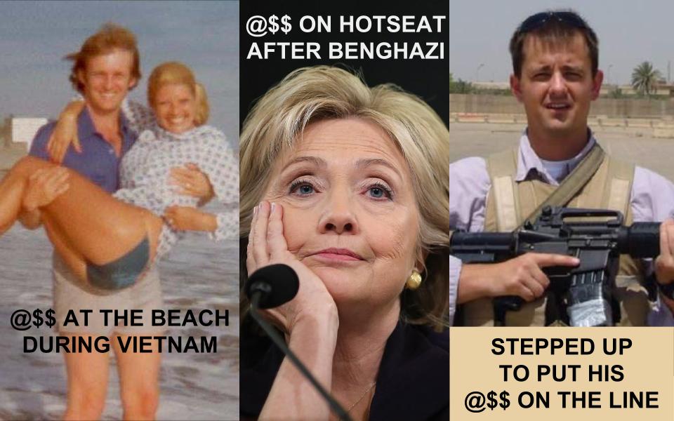 VetsForTheNCM's tweet photo. #WherewasTrump when his country called? #WherewasHillary when good men died?
#EvanMcMullin stood up. #StandUpWithEvan #VoteWithHonor https://t.co/n5F0ocr82d