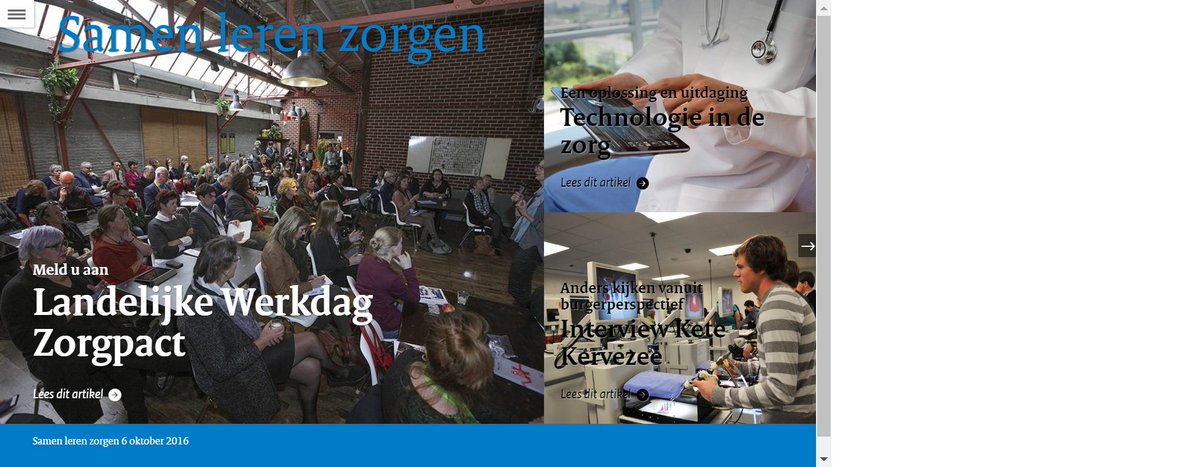 De nieuwe e-zine van het Zorgpact is uit! Lees hem hier: bit.ly/2eTTOWf