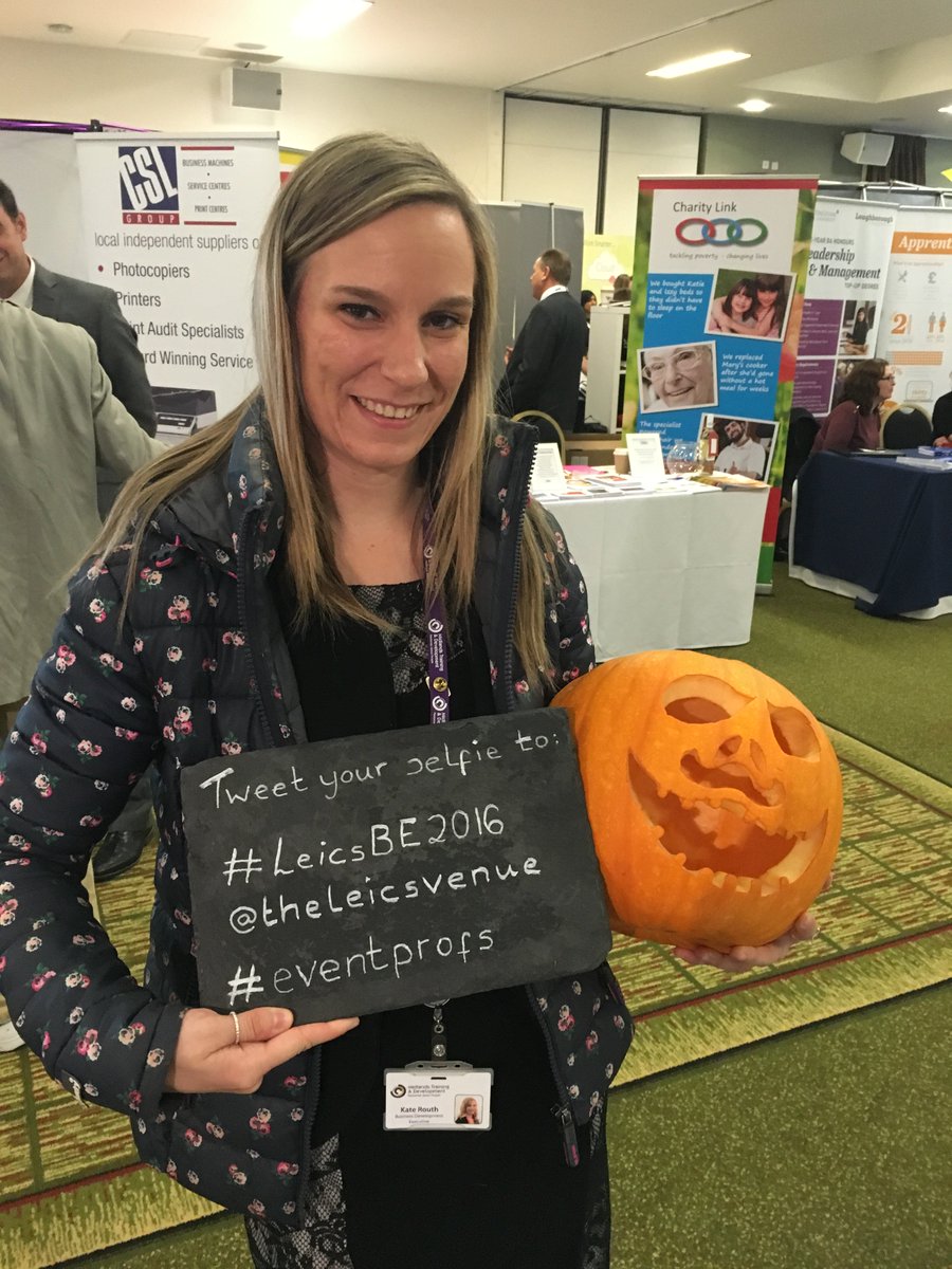 MidlandsTD's tweet photo. Kate and Jack (o'lantern) having a great time at the #LeicsBE2016
@TheLeicsVenue #eventprofs @FSB_Voice #askMidlandsTD https://t.co/dd5DndhLkP