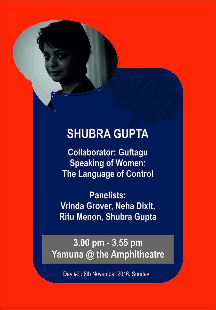 IWF_Writers's tweet photo. Panel on Speaking of Women: Language of Control. #ILFsamanvay #ILF16
@nehadixit123 @vrindagrover @shubhragupta https://t.co/qdpHjoA6ni
