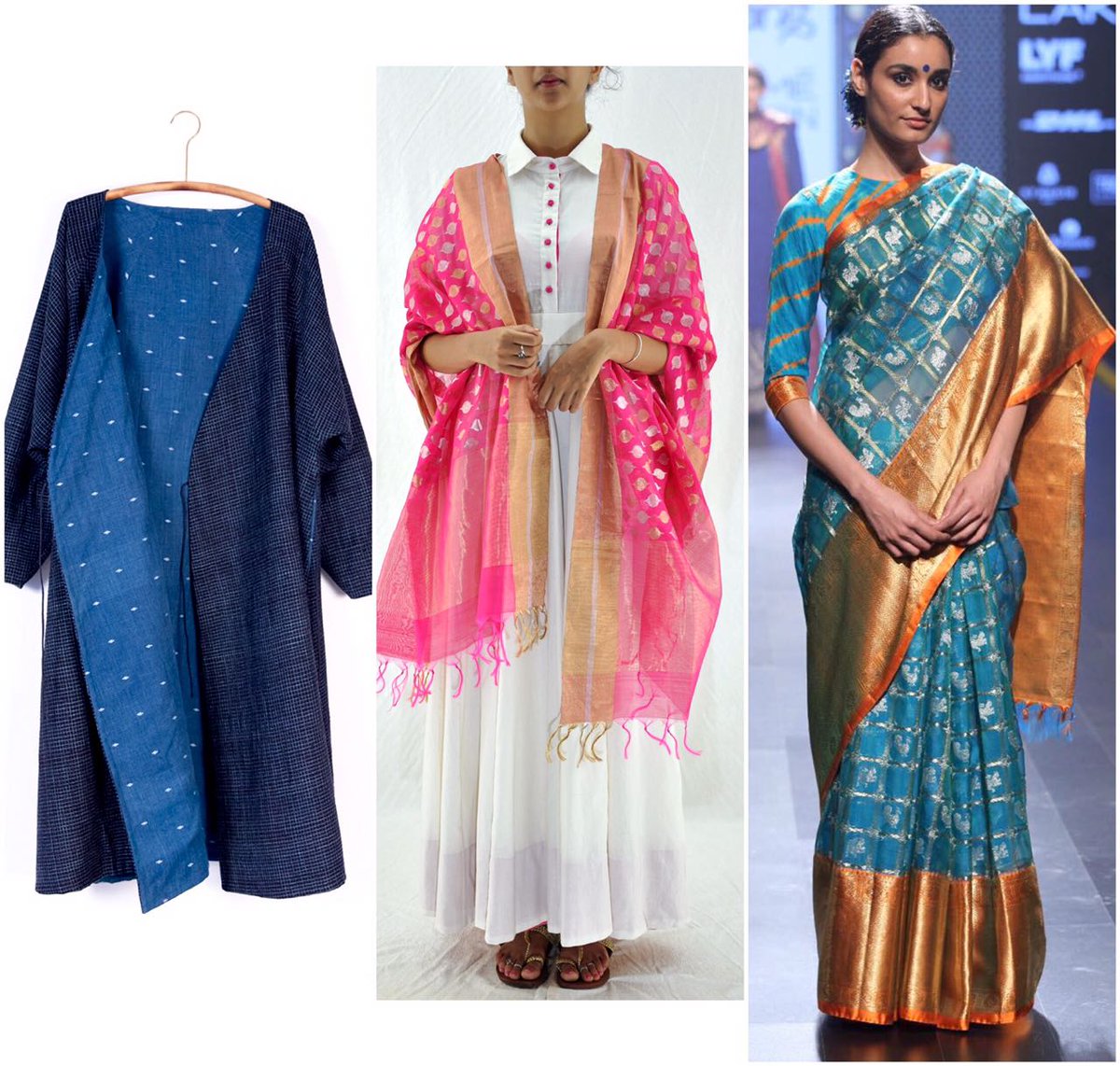 <a href="/weavegratitude/">Weaves Of Gratitude</a> An online auction of #handwoven garments by #Indian #designers to raise investments for the #Martyrs #UriAttack for Diwali