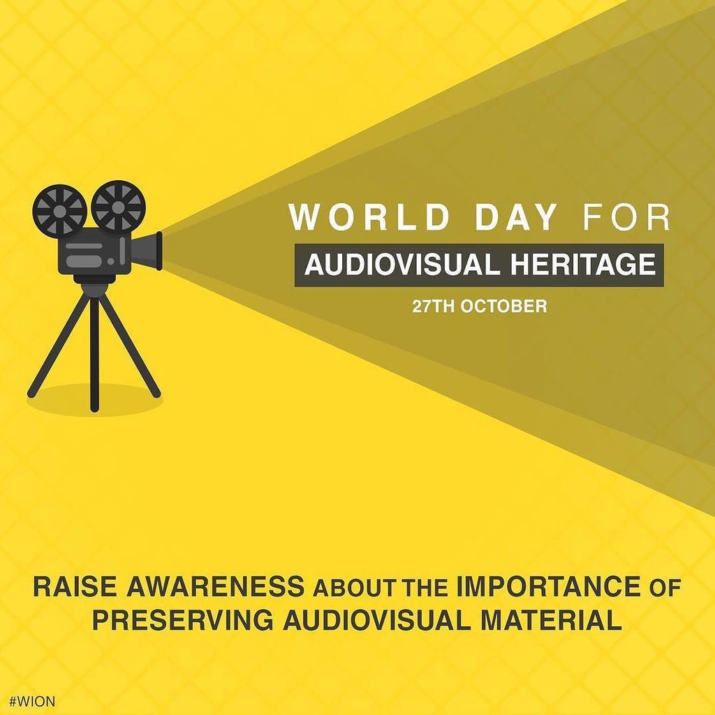 WIONews's tweet photo. On World Day for Audiovisual Heritage #wion #audiovisual #heritage #awareness #importantda… https://t.co/jFufuM92mC https://t.co/O4ztF4udiV