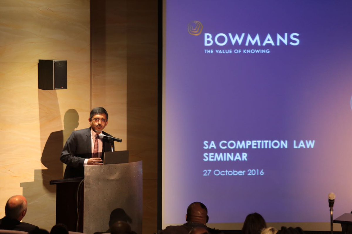 Bowmans_Law's tweet photo. Ebrahim Patel, Minister of Economic Development, gives the opening address at @Bowmans_Law Annual Competition Law Conference. #SACompetition https://t.co/WbHJUkmbyE