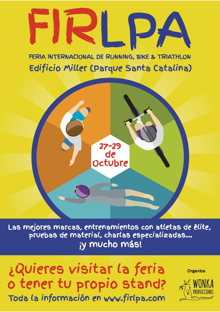 HPS_Hospitales's tweet photo. LPGC acoge la I Feria Internacional de Running, Bike, y Triathlon en Edif. Miller. ¡Nosotros también participamos! #FIRLPA @AyuntamientoLPA https://t.co/eRh068pWQ1