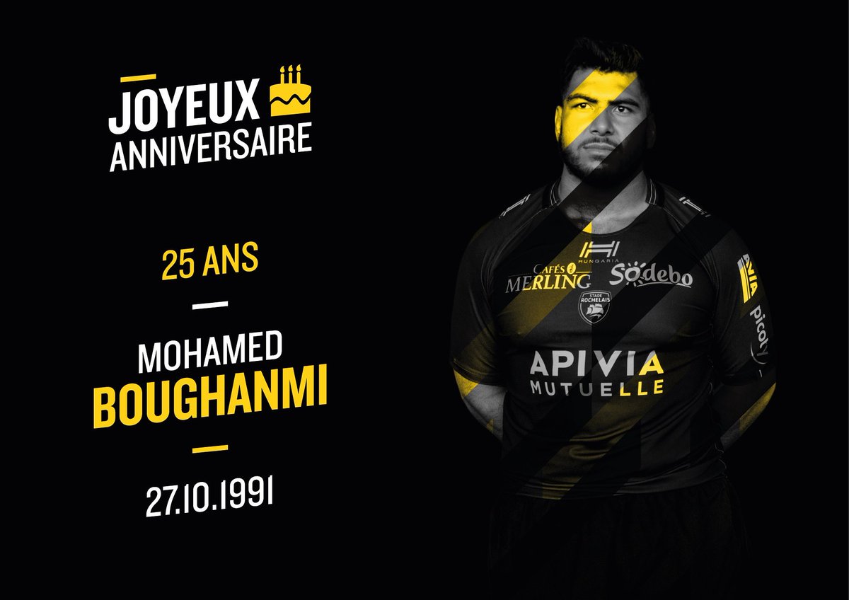 Stade Rochelais Joyeux Anniversaire A Mohamed Boughanmi Il Fete Ses 25 Ans Aujourd Hui Fievresr
