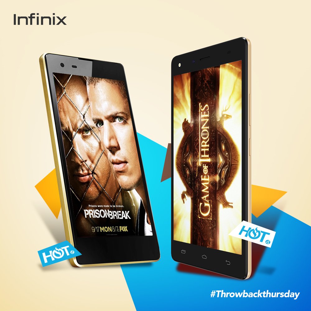 The old or the new? Which series do you like better? Prison break or Game of Thrones? #InfinixThrowbackThursday