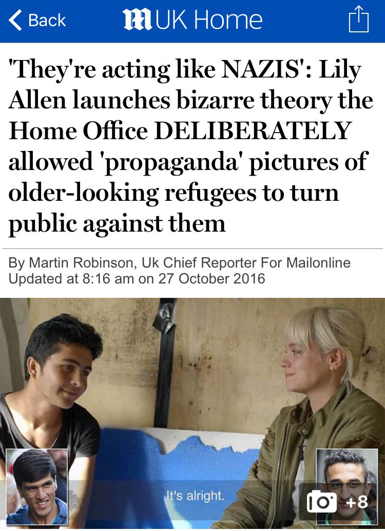 DMReporter's tweet photo. CORRECTION: ‘…the UK press deliberately printed pictures of older-looking refugees to turn the public against them.’ https://t.co/WUamKubMfr