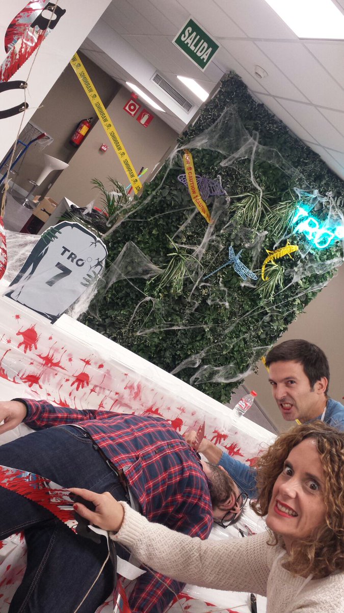 Empezando un día de miedo en Tro experiencial. #TROexperiential